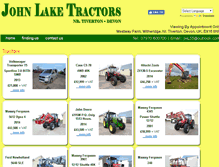 Tablet Screenshot of johnlaketractors.com